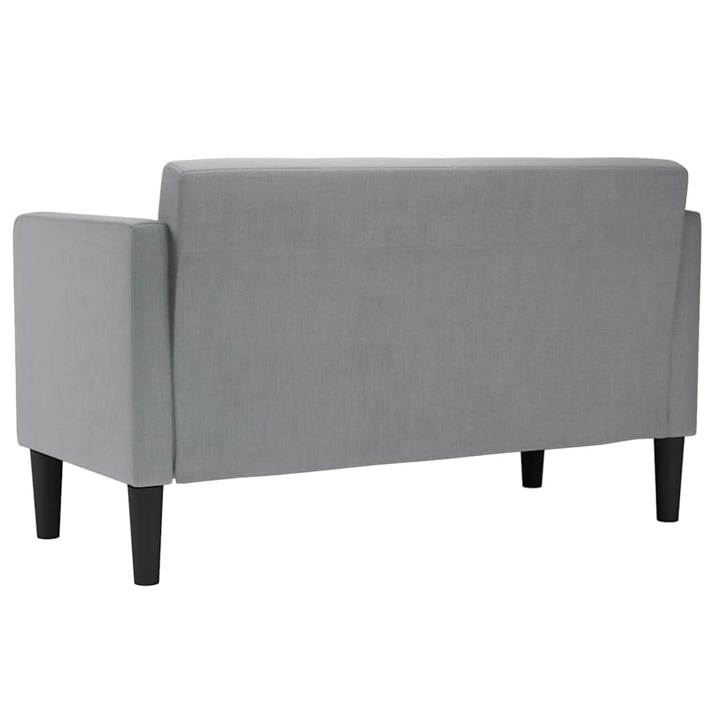 Sofá-luvas 111 cm tecido cinzento-claro