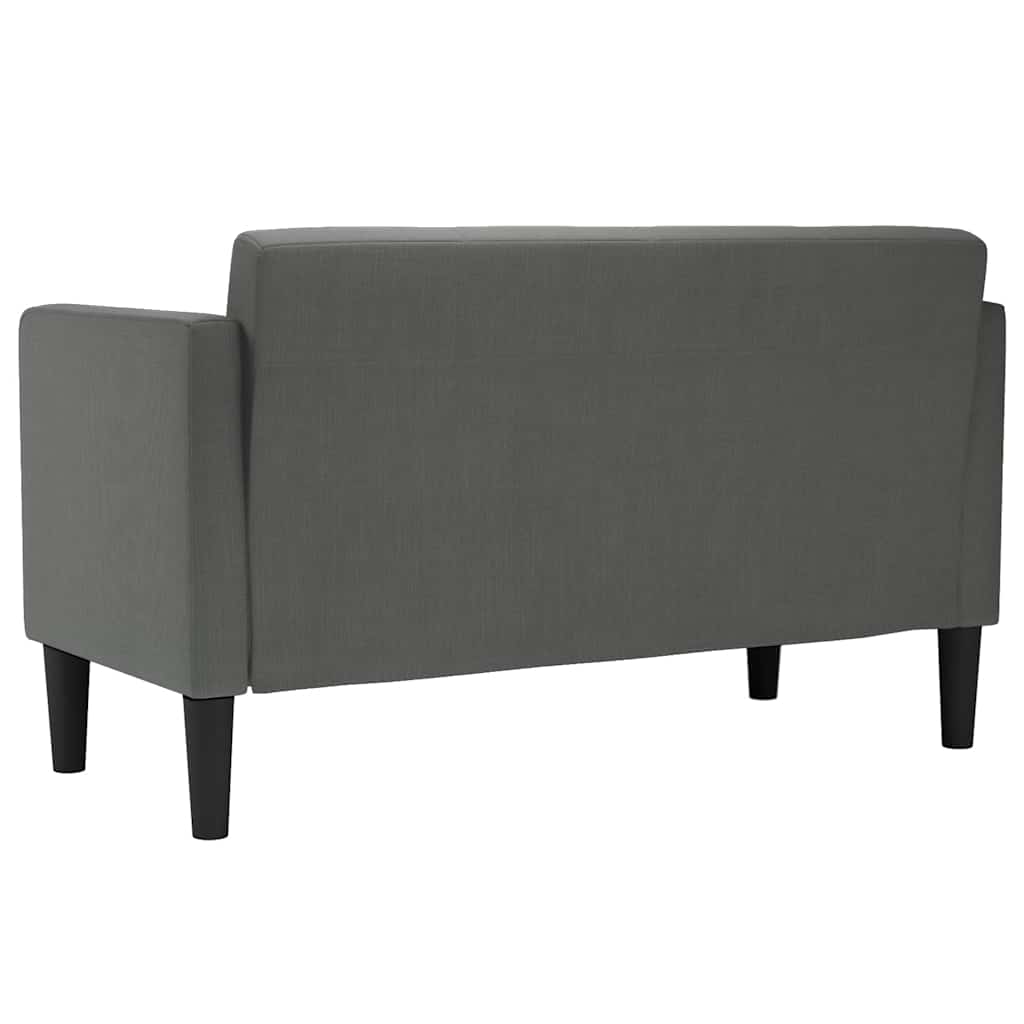 Sofá-luvas 111 cm tecido cinzento-escuro