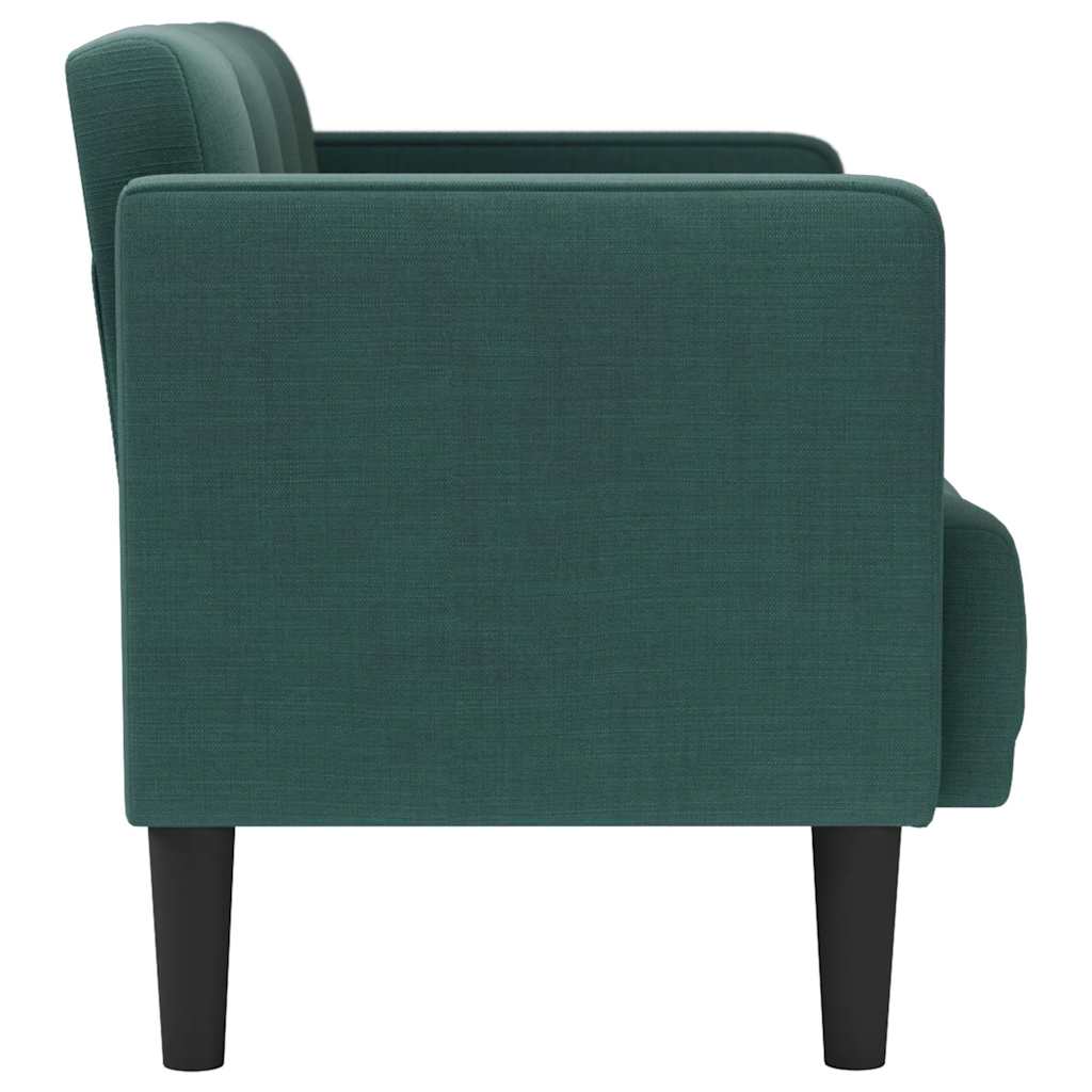 Sofá-luvas 111 cm tecido verde-escuro