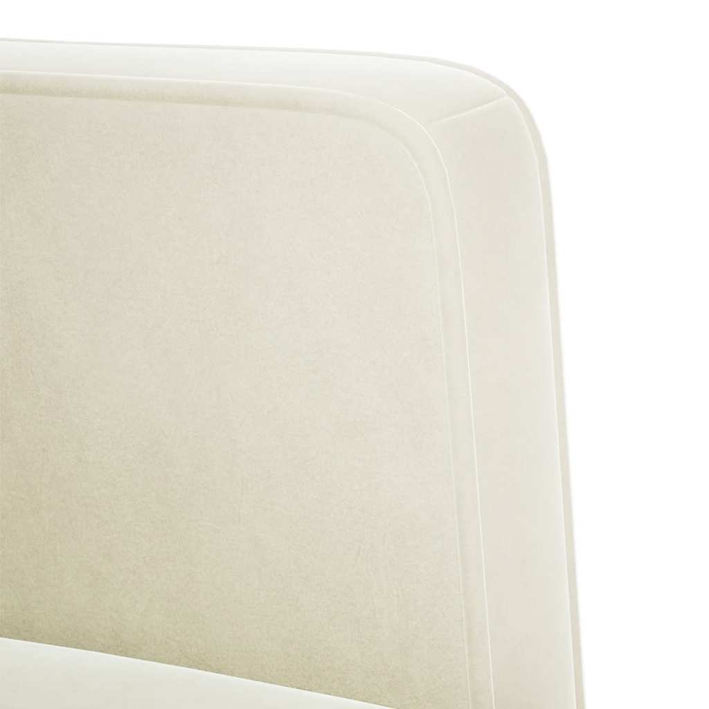 Sofá-luvas 111 cm veludo creme