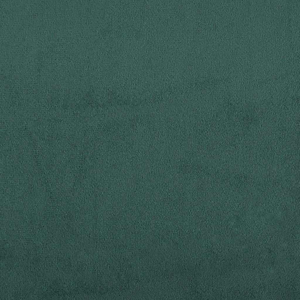 Poltrona com apoio de braços 54 cm veludo verde-escuro
