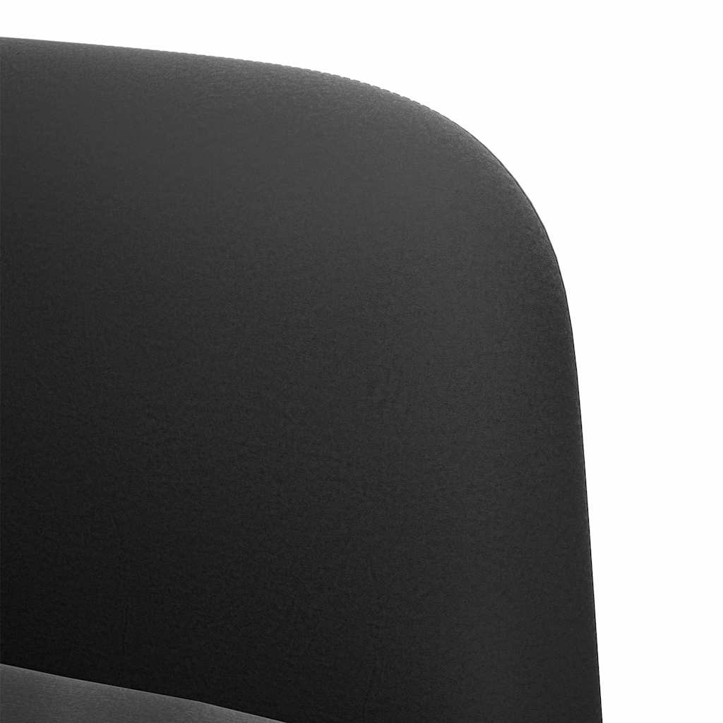 Poltrona com apoio de braços 54 cm veludo preto