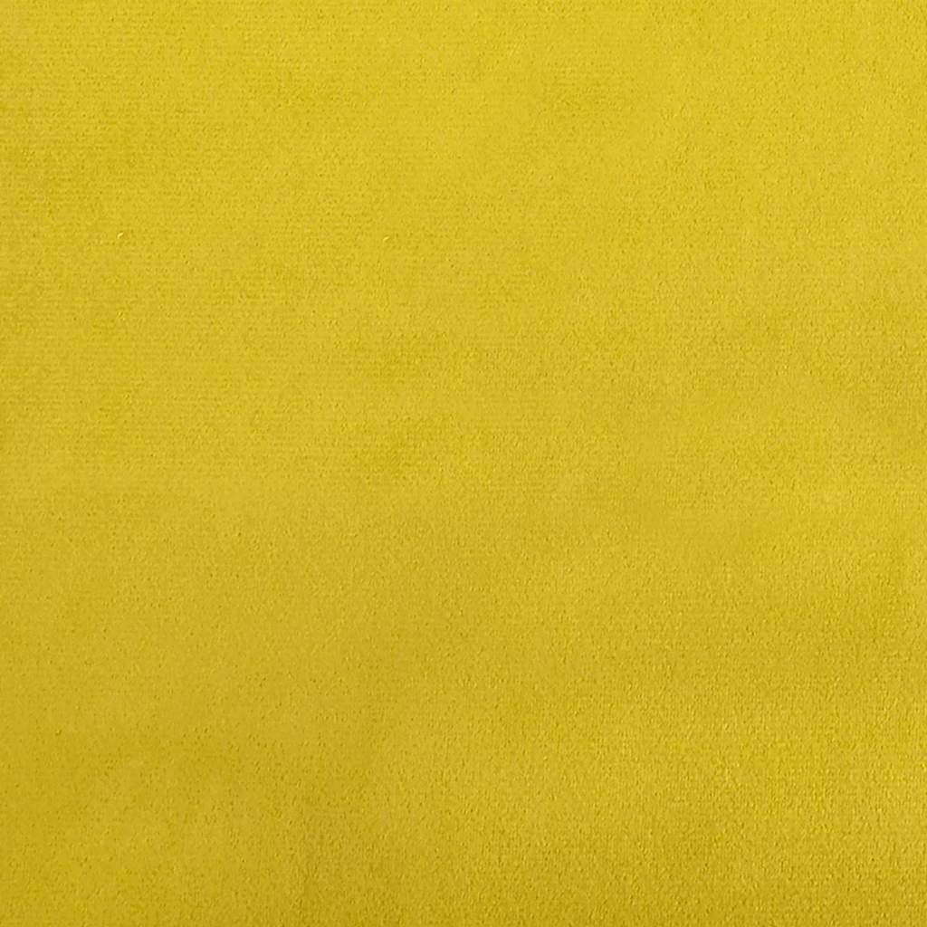 Poltrona com apoio de braços 54 cm veludo amarelo