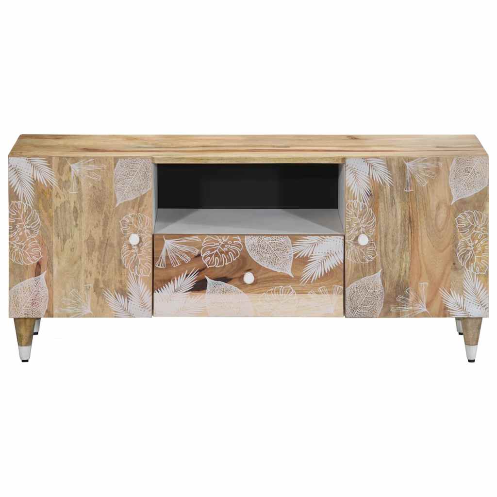 Móvel de TV 105x33,5x46 cm madeira de mangueira maciça