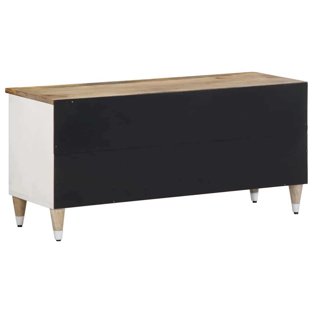 Móvel de TV 100x33,5x46 cm madeira de mangueira maciça