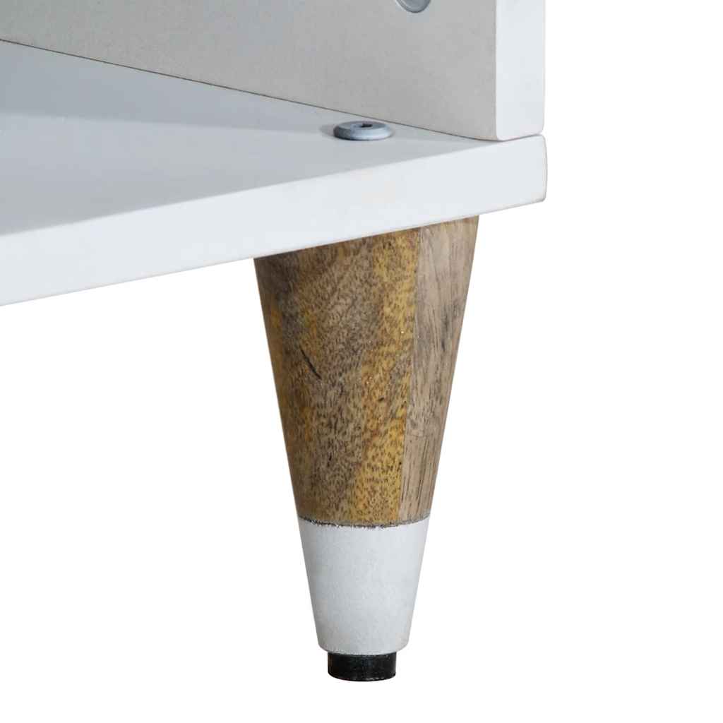 Móvel de TV 100x33,5x46 cm madeira de mangueira maciça