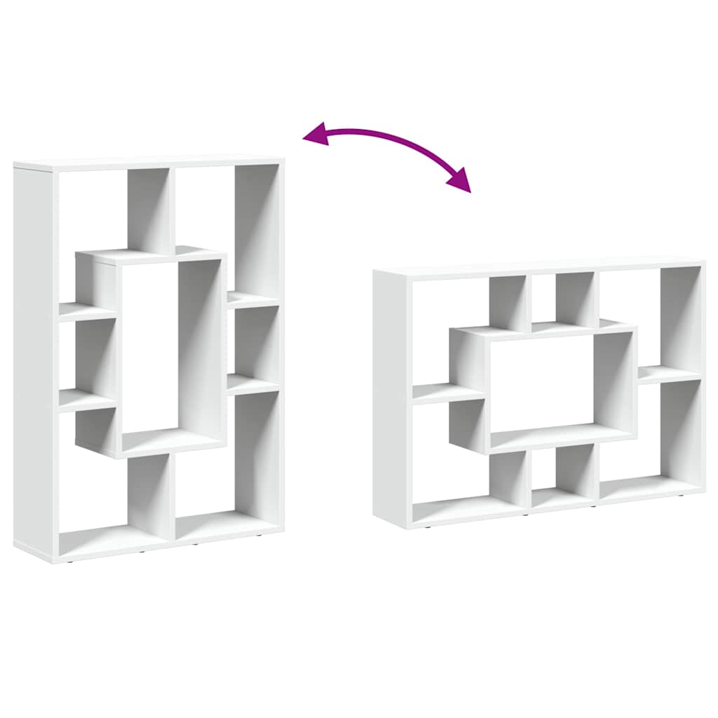 Estante Branca 63x20x90 cm Madeira Engenheirada