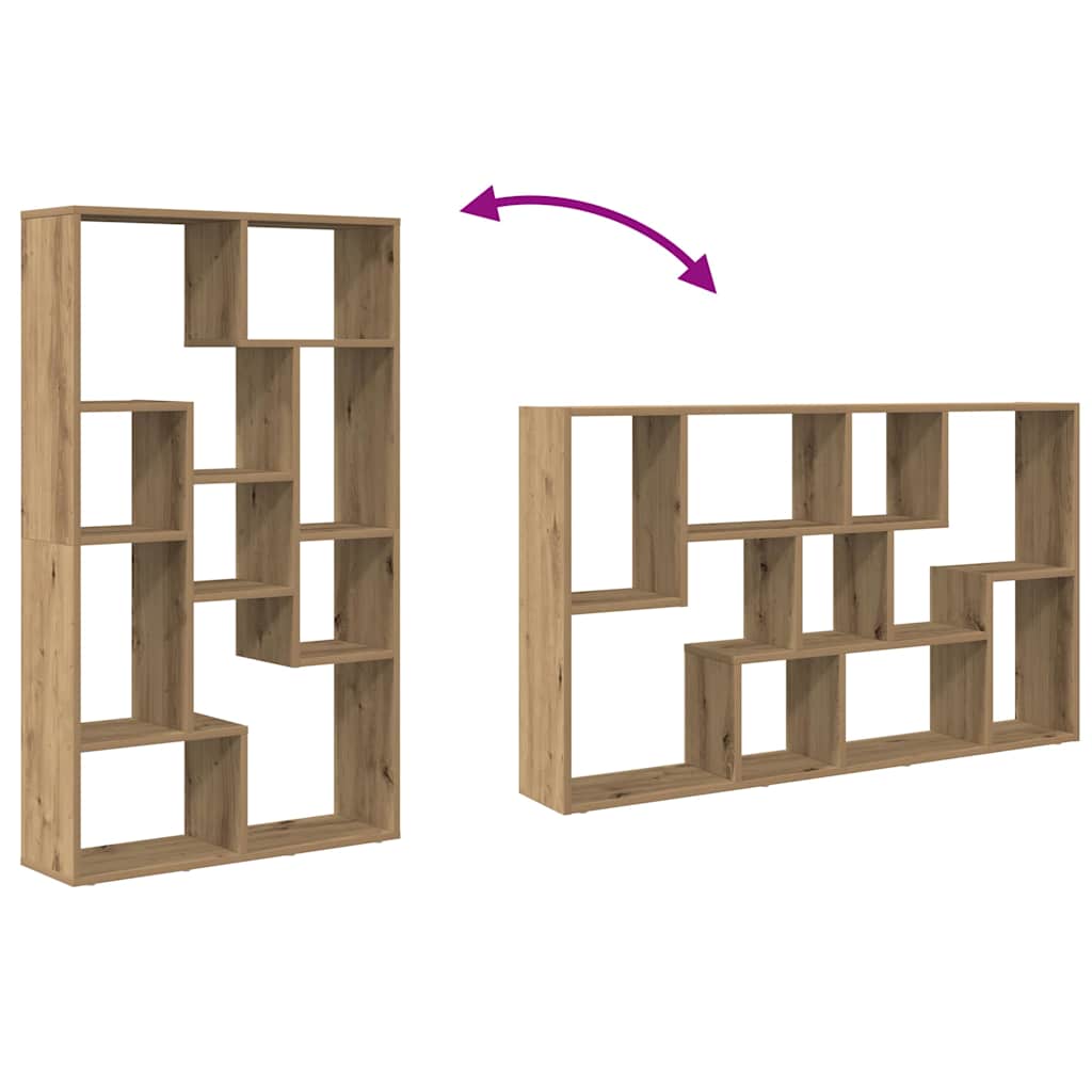 Estante 72x20x120 cm derivados de madeira carvalho artisiano