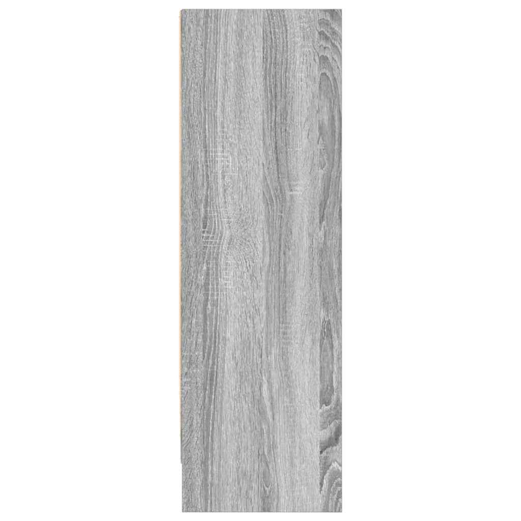Estante 80x24x76 cm derivados de madeira cinzento sonoma