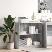 Estante 80x24x76 cm derivados de madeira cinzento sonoma
