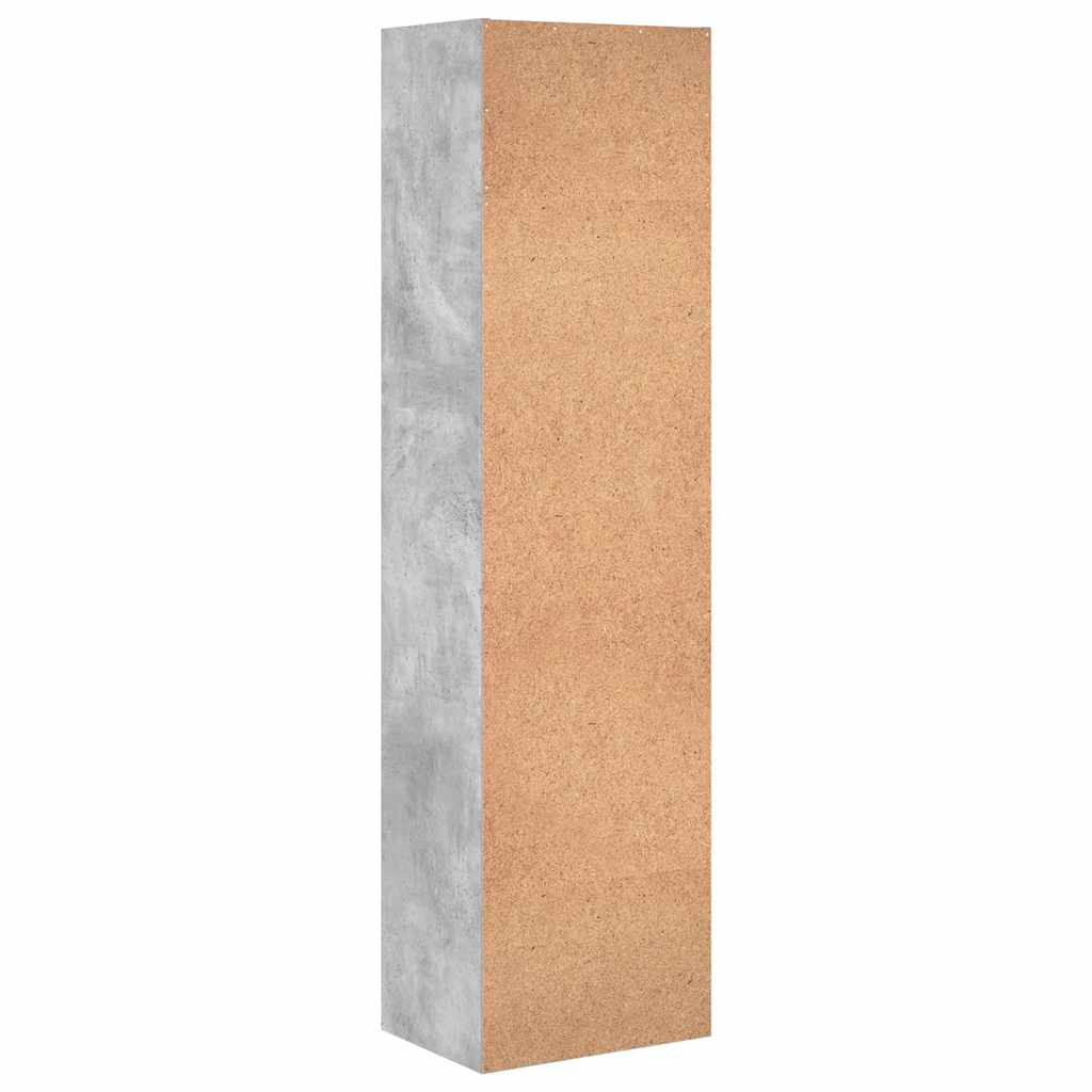 Estante 40x30x152 cm derivados de madeira cinzento cimento