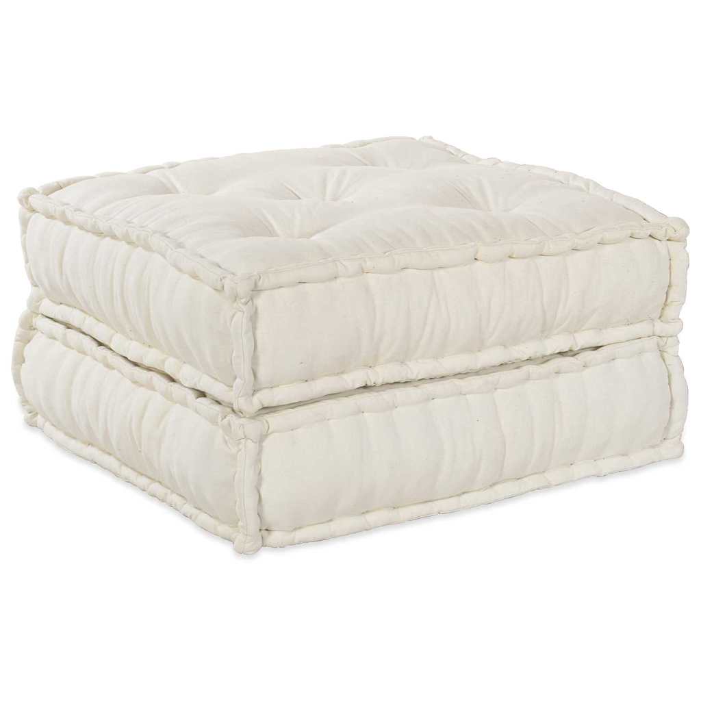 Sofá Modular Manual 2 pcs Creme 70 x 70 x 36 cm tecido