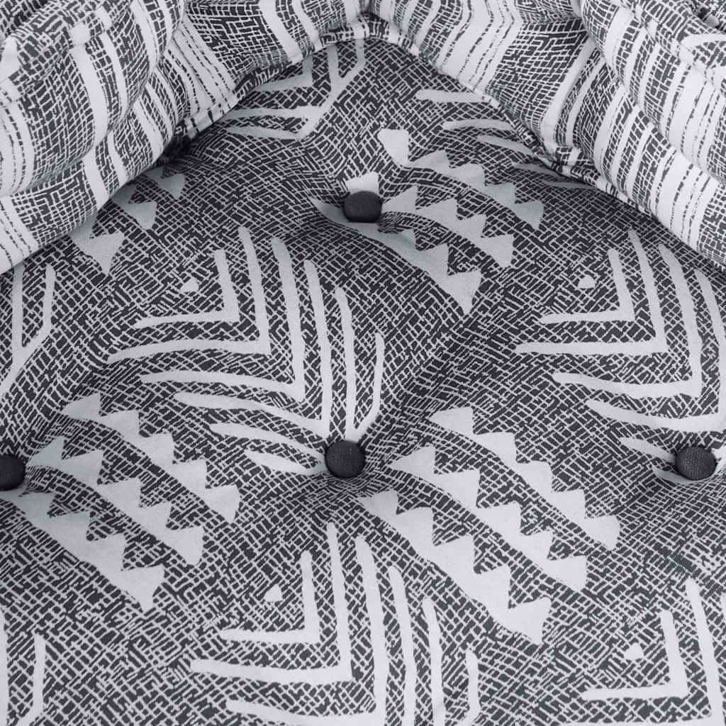 Sofá Modular Riscas Manual 2 pcs Cinzeto 70 x 70 x 54 cm tecido