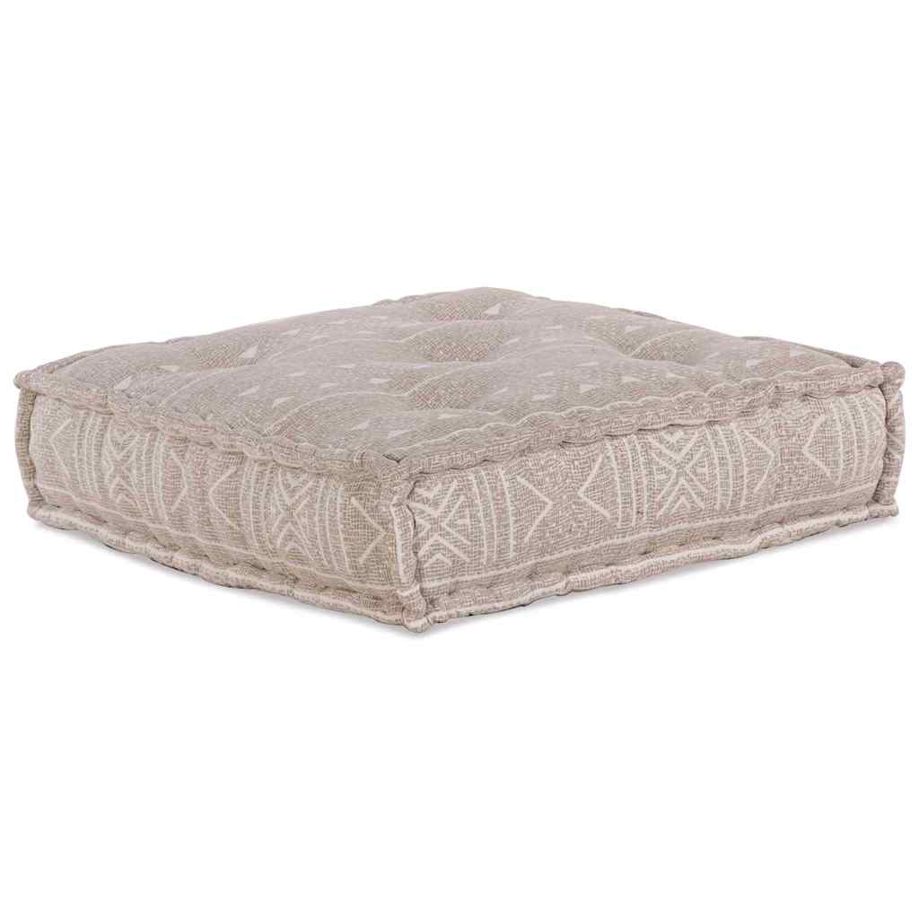 Sofá Modular Manual 2 pcs Castanho-claro 70 x 70 x 36 cm tecido