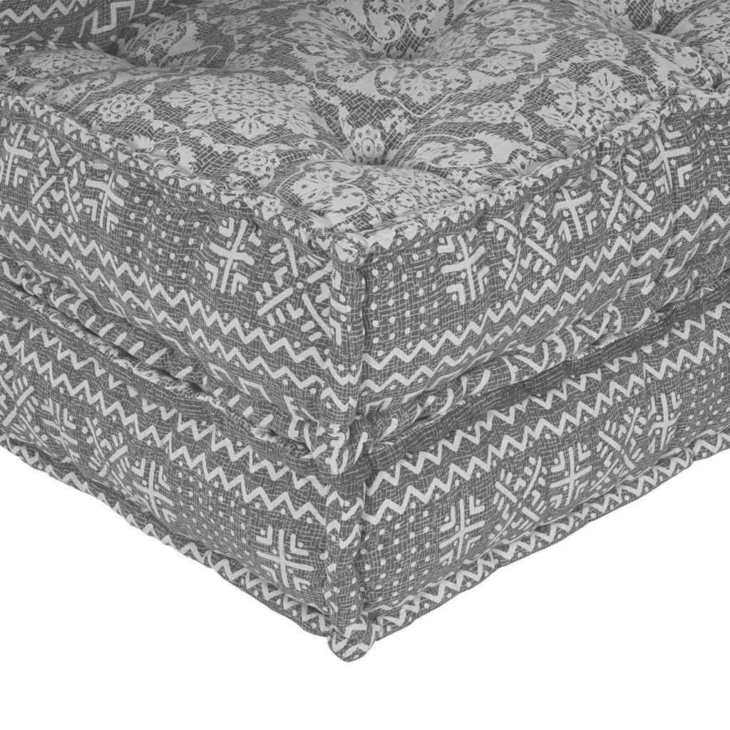 Sofá Modular Manual 4 pcs Cinzento-claro 70 x 70 x 56 cm tecido