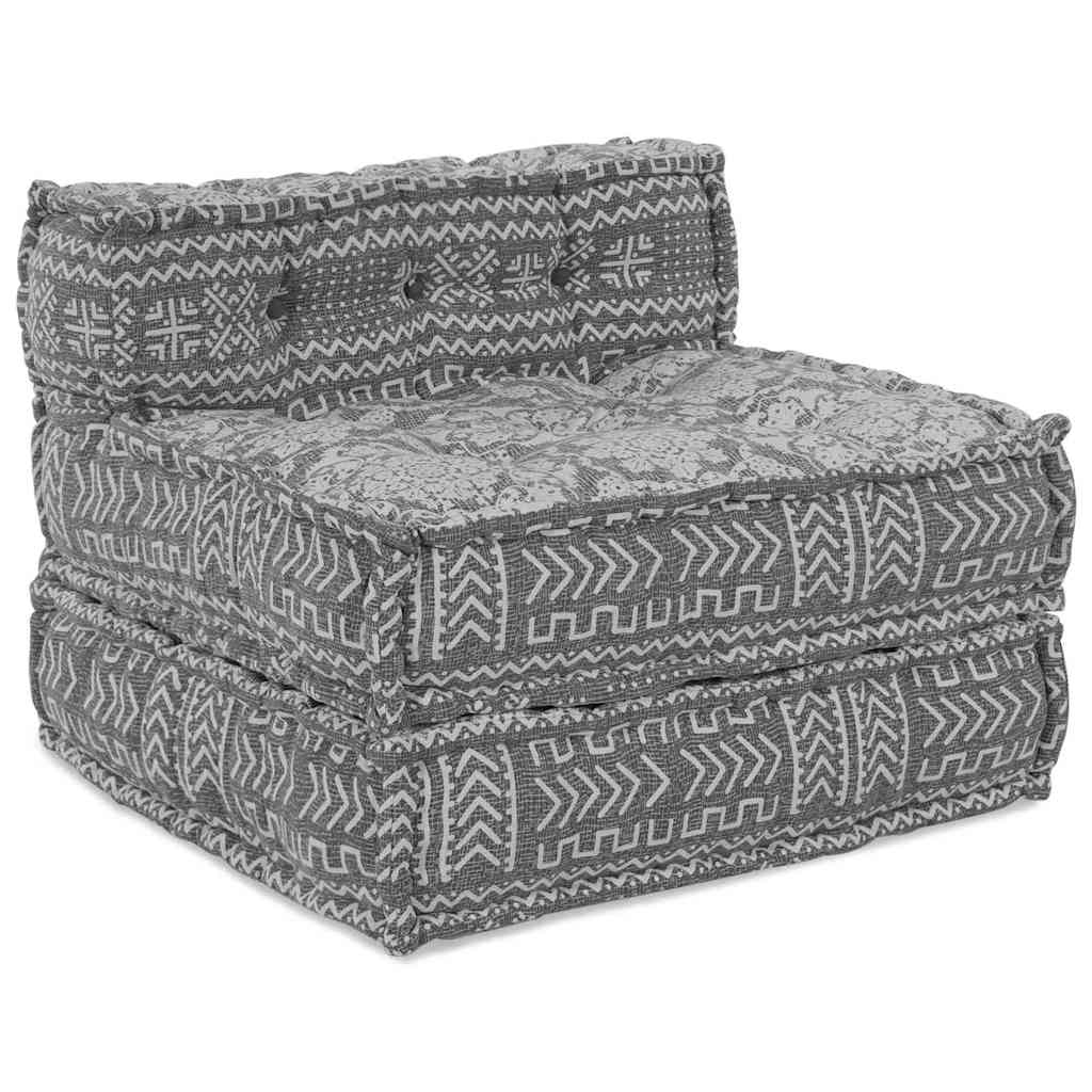 Sofá Modular Manual 4 pcs Cinzento-claro 70 x 70 x 56 cm tecido