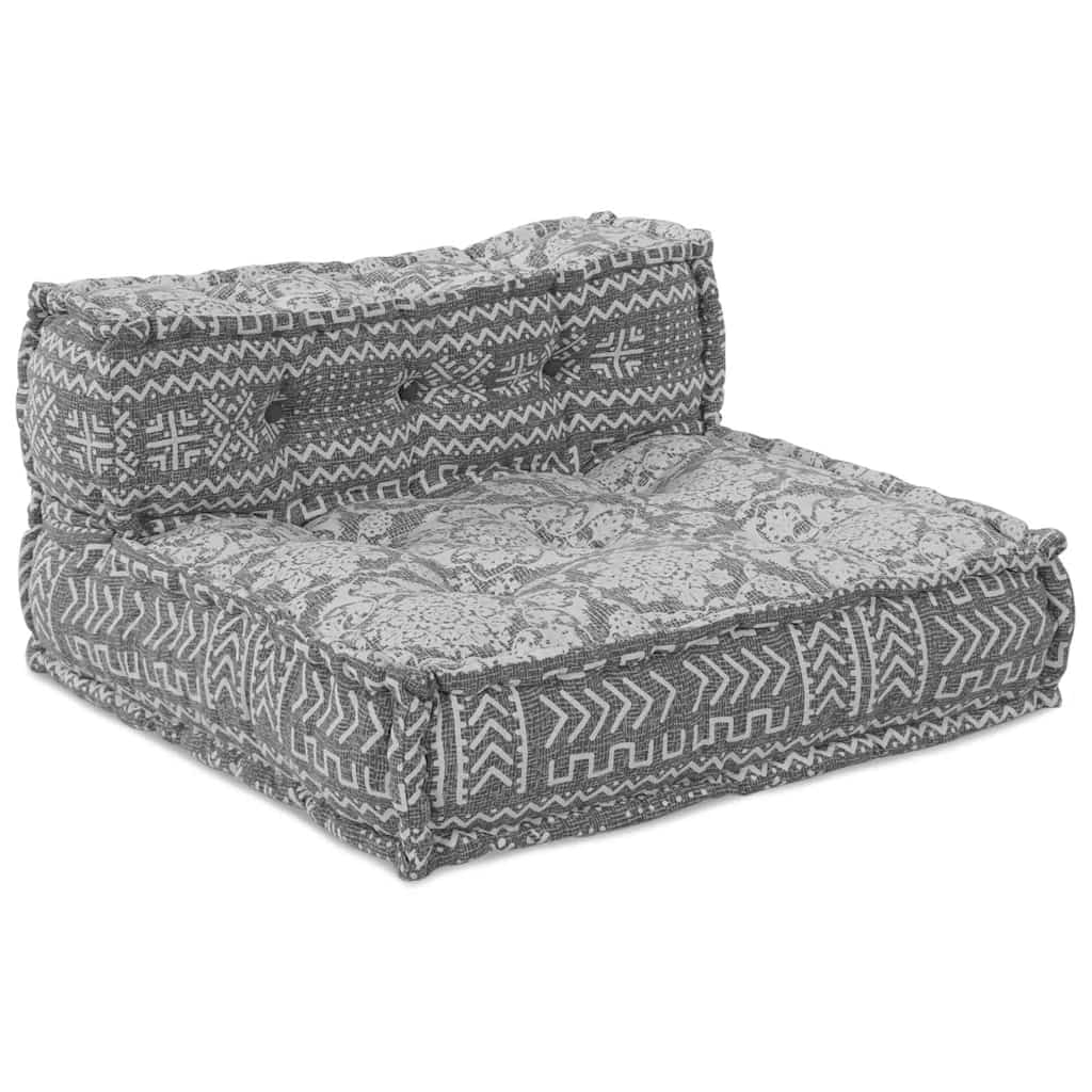 Sofá Modular Manual 4 pcs Cinzento-claro 70 x 70 x 56 cm tecido