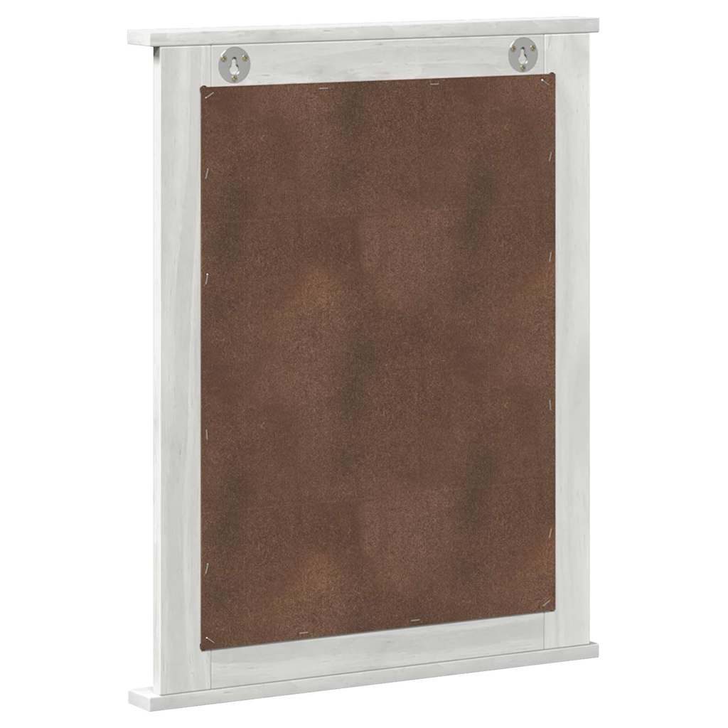 Espelho VIGO Branco 55.5 x 5 x 70 cm Madeira de pinho maciça