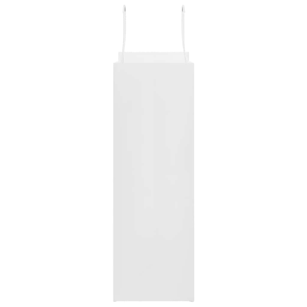 Sacos de papel 250 unid com alças branco 26x12x35 cm
