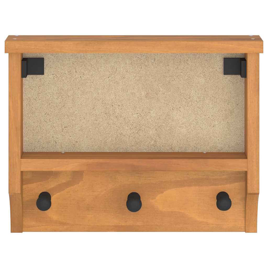 Cabide de parede SANDNES 45x12x35 cm Pinho de madeira maciça