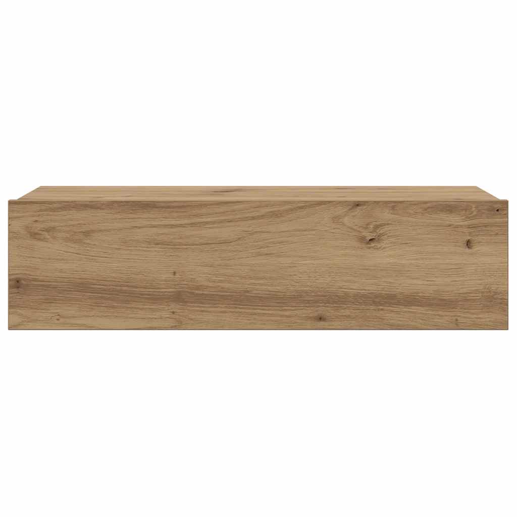 Móvel de TV com luzes LED 60x35x15,5 cm carvalho artisiano