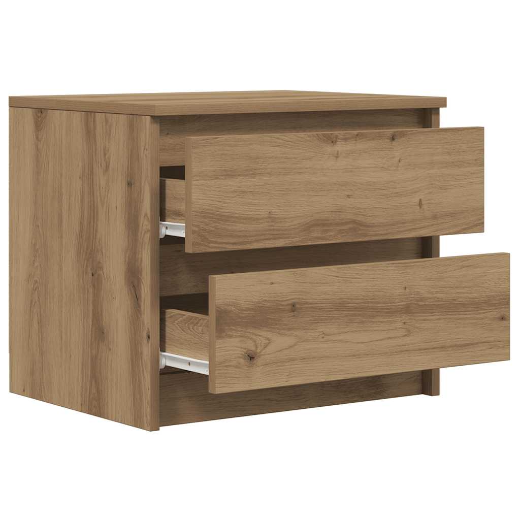 Mesa cabeceira 50x40x43,5 cm deriv. madeira carvalho artisiano