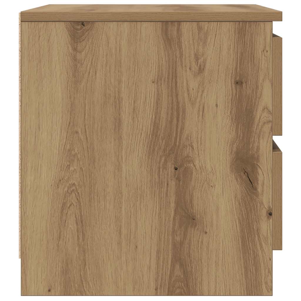 Mesa cabeceira 50x40x43,5 cm deriv. madeira carvalho artisiano