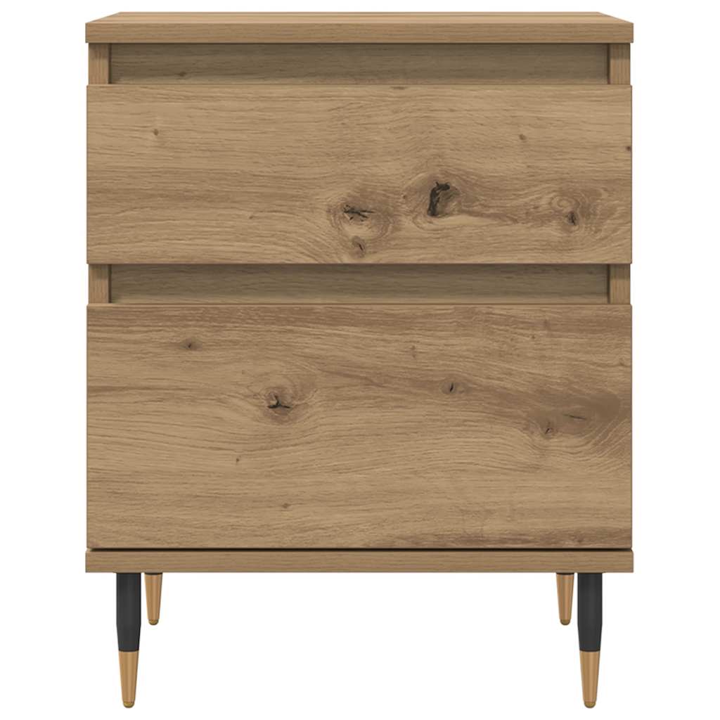 Mesa cabeceira 40x35x50 cm derivados madeira carvalho artisiano