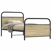 Estrutura cama s/ colchão derivados de madeira carvalho sonoma