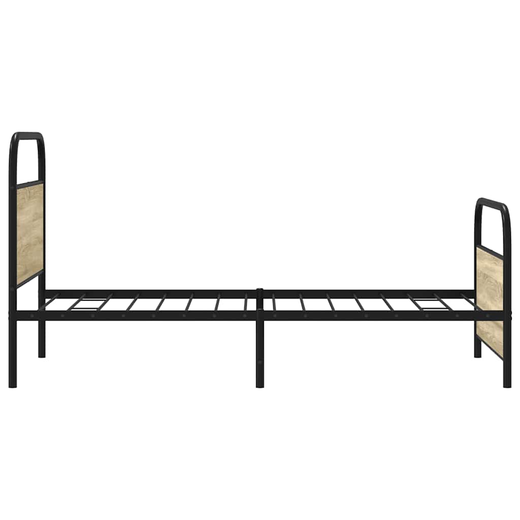 Estrutura cama s/ colchão derivados de madeira carvalho sonoma
