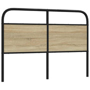 Cabeceira de cama 135 cm derivados madeira/aço carvalho sonoma