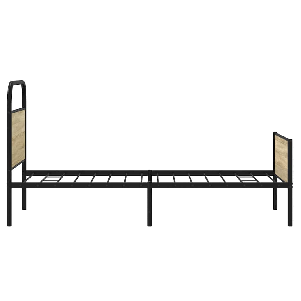 Estrutura cama s/ colchão derivados de madeira carvalho sonoma