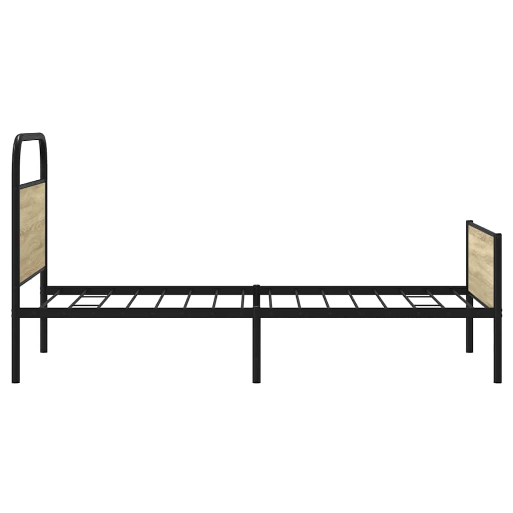 Estrutura cama s/ colchão derivados de madeira carvalho sonoma