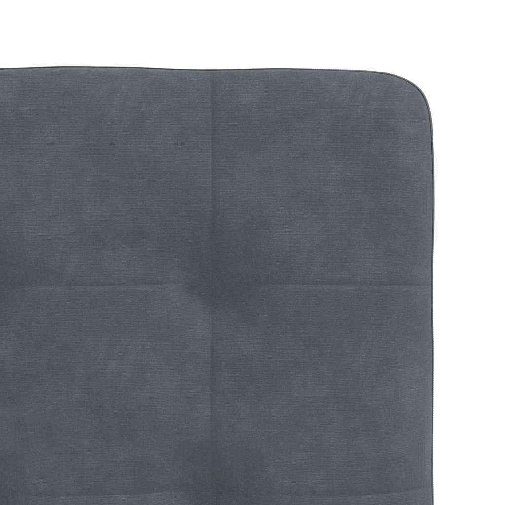Cadeiras de jantar 4 pcs veludo cinzento-escuro