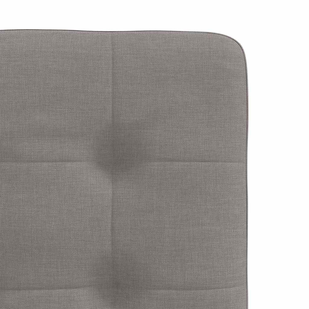 Cadeiras de jantar 4 pcs tecido cinzento-acastanhado