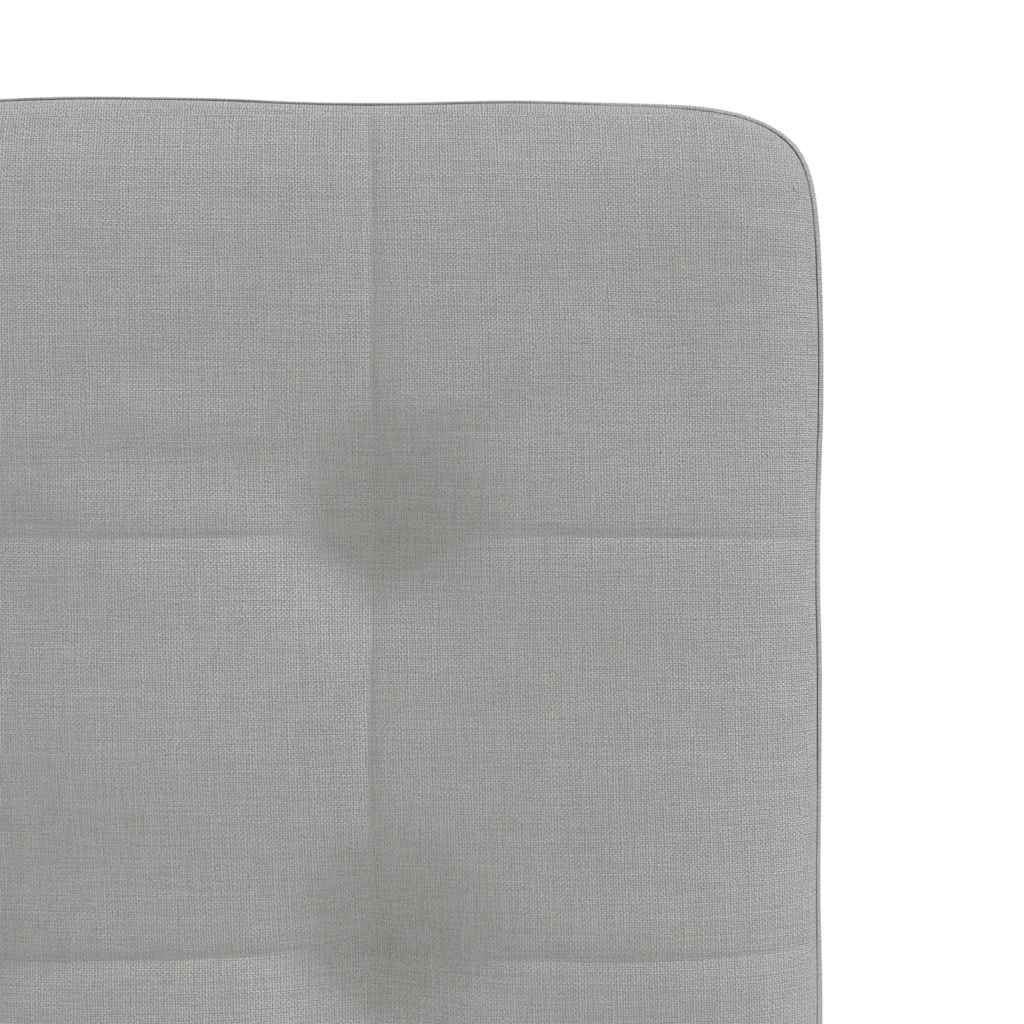 Cadeiras de jantar 4 pcs tecido cinza nuvem