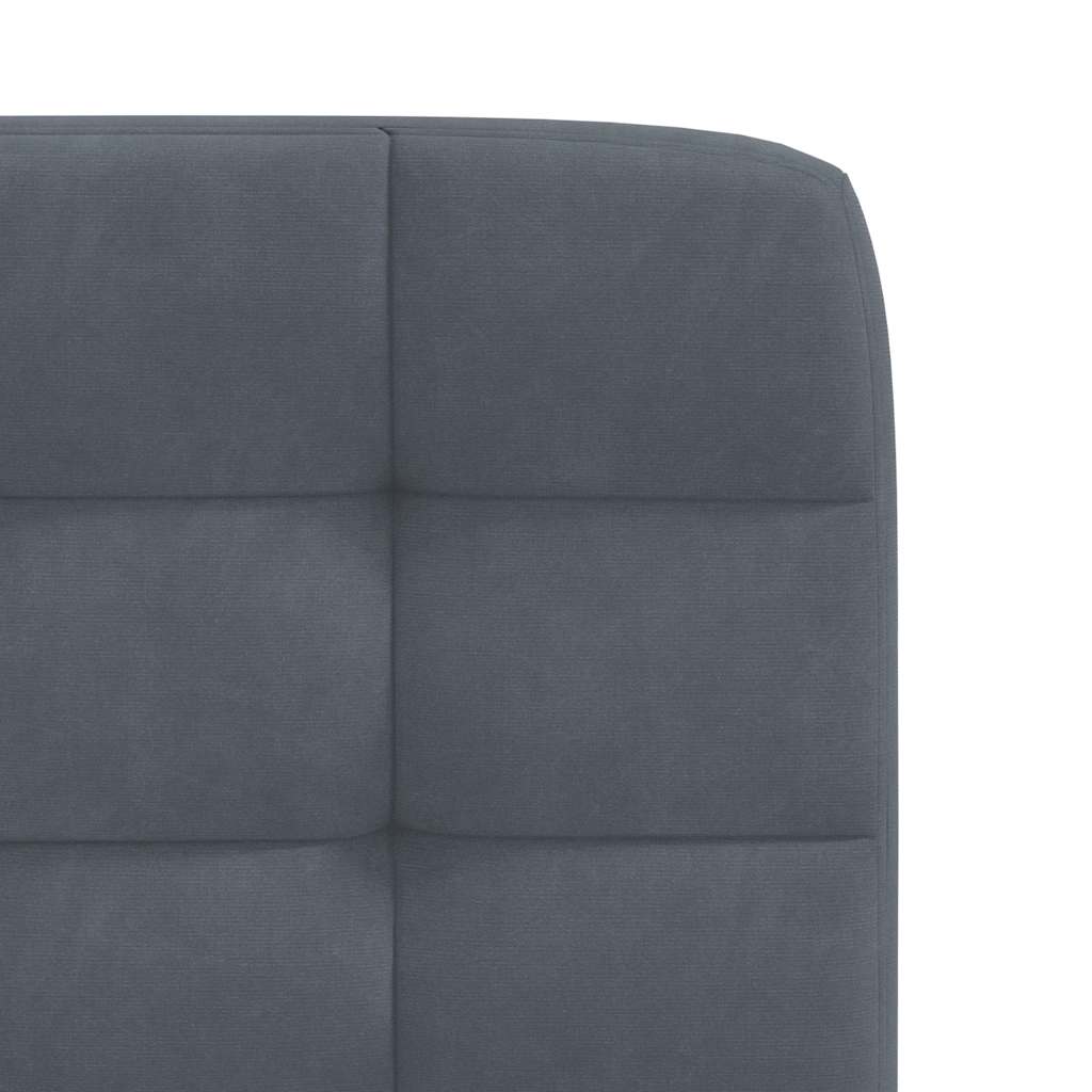 Cadeiras de jantar 4 pcs veludo cinzento-escuro