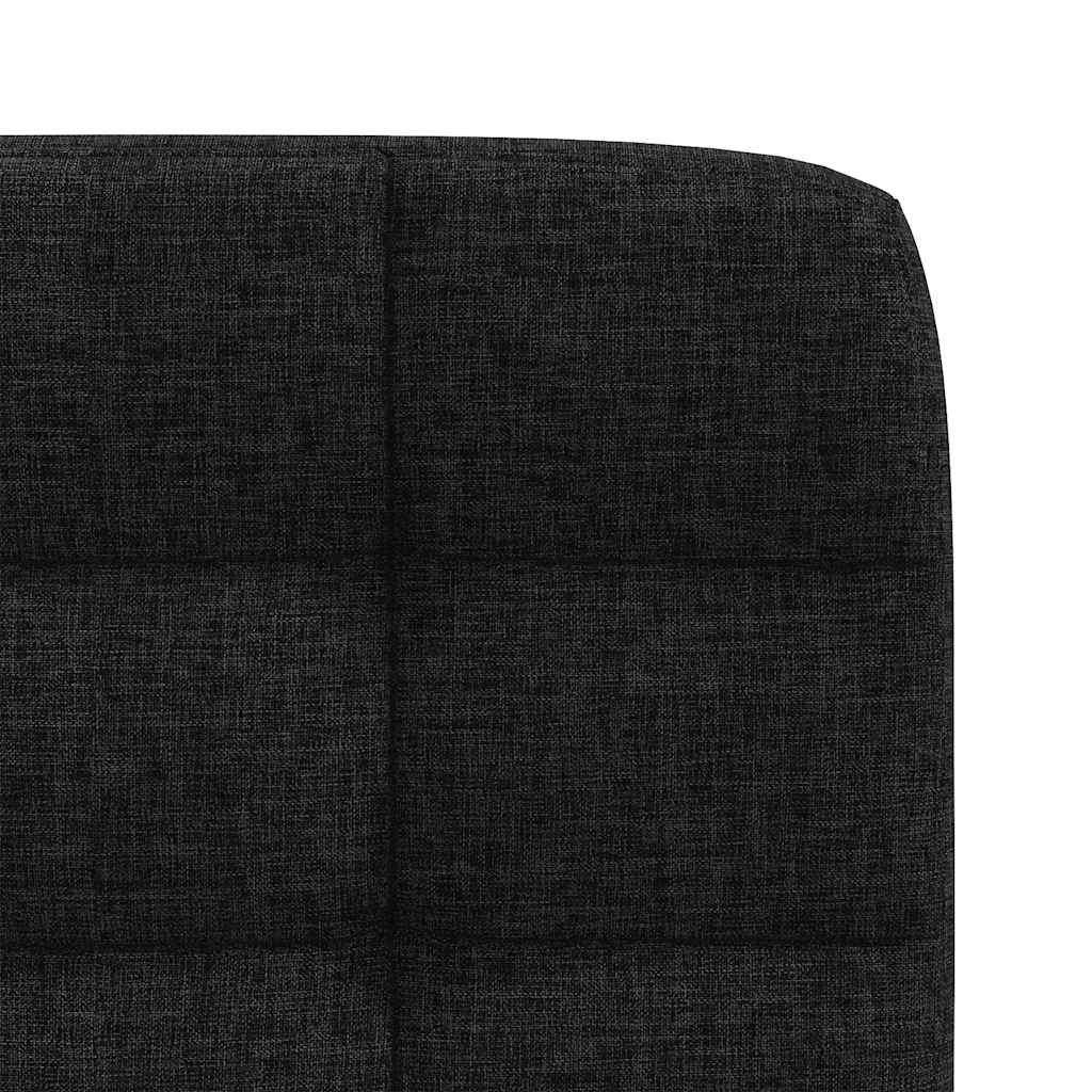 Cadeiras de jantar 4 pcs tecido preto