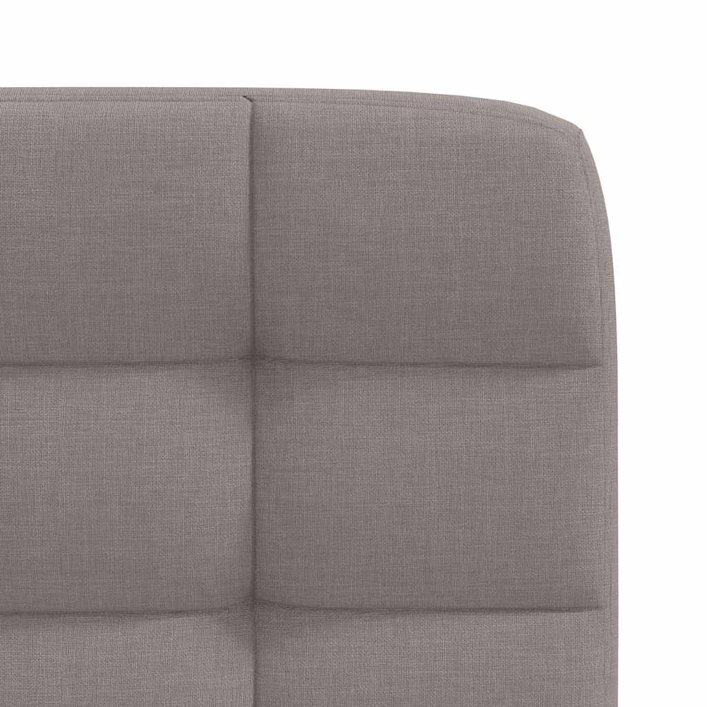 Cadeiras de jantar 4 pcs tecido cinzento-acastanhado