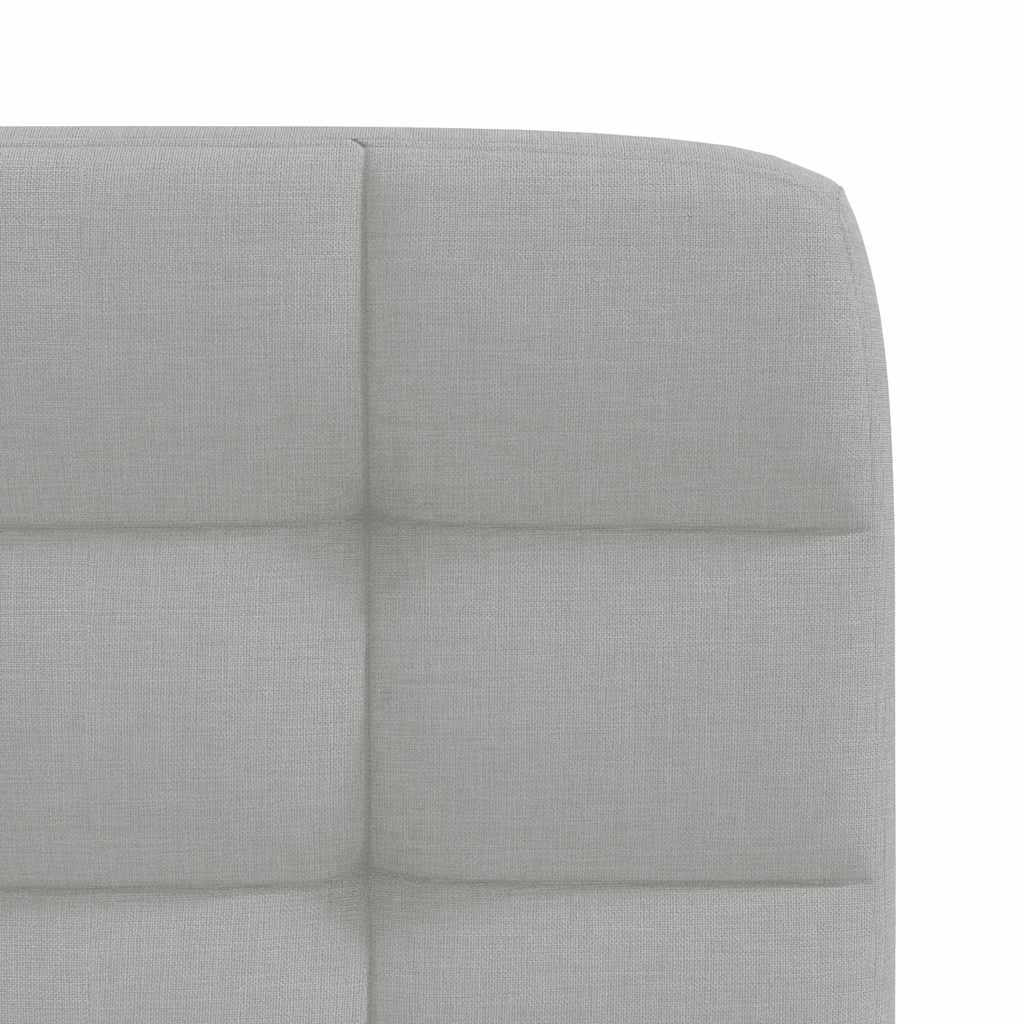 Cadeiras de jantar 4 pcs tecido cinza nuvem