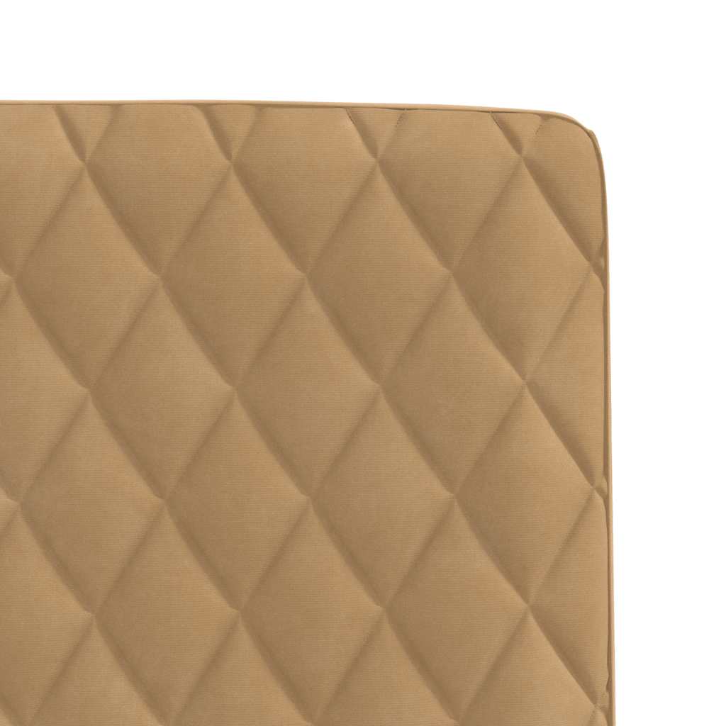 Cadeiras de jantar 4 pcs veludo castanho