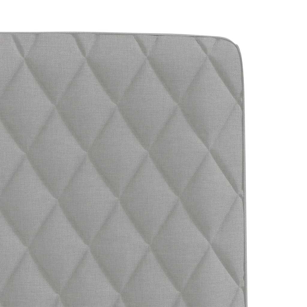 Cadeiras de jantar 4 pcs tecido cinza nuvem