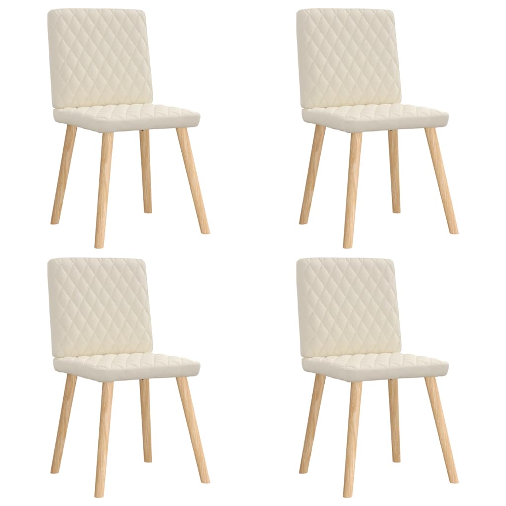 Cadeiras de jantar 4 pcs linho