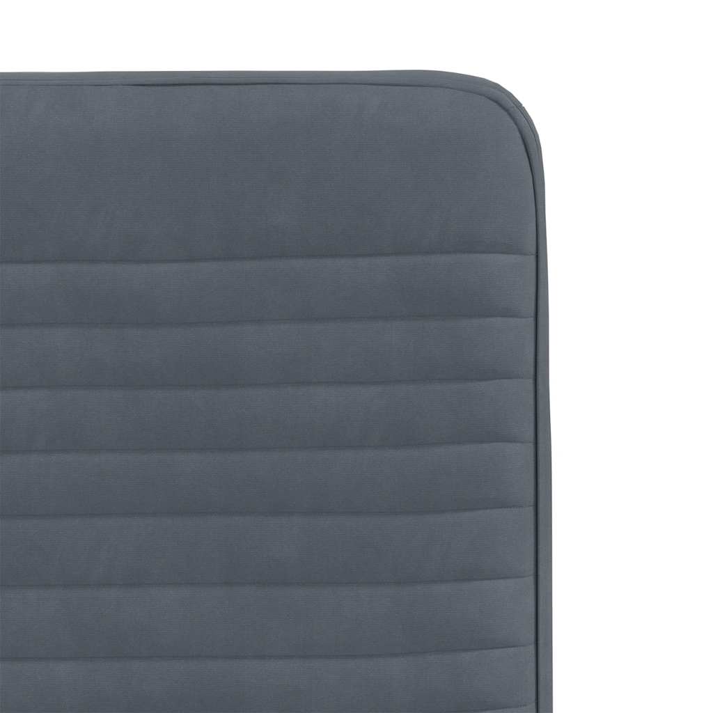 Cadeiras de jantar 4 pcs veludo cinzento-escuro
