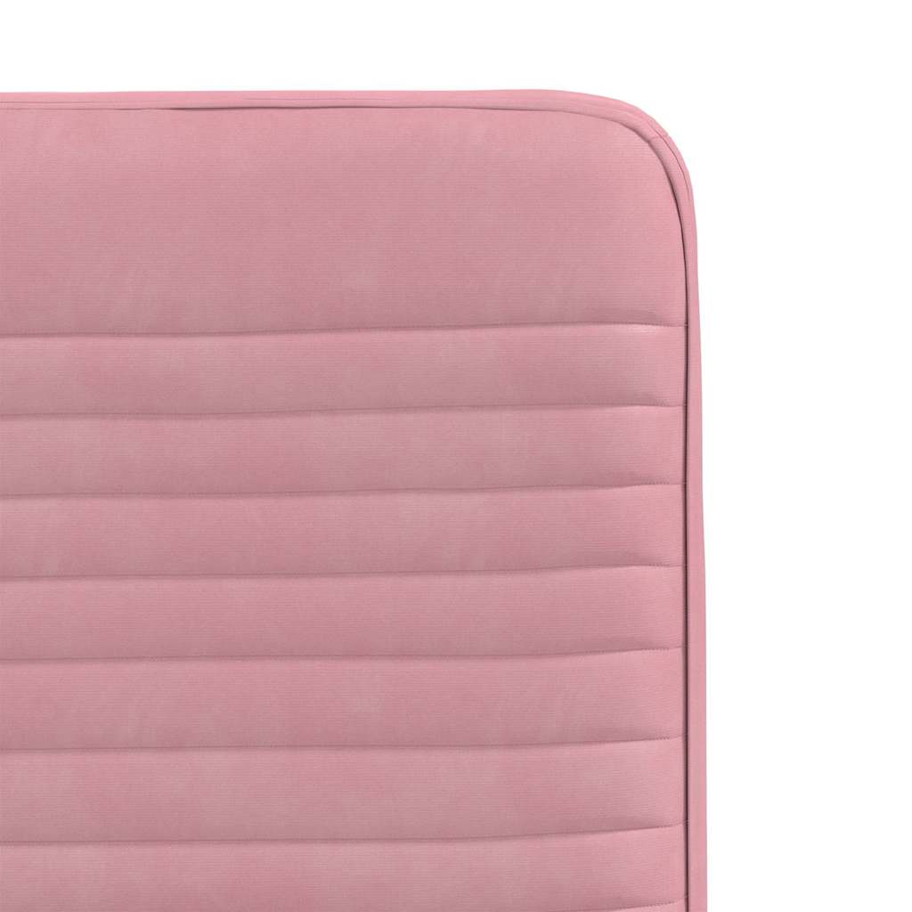 Cadeiras de jantar 4 pcs veludo rosa