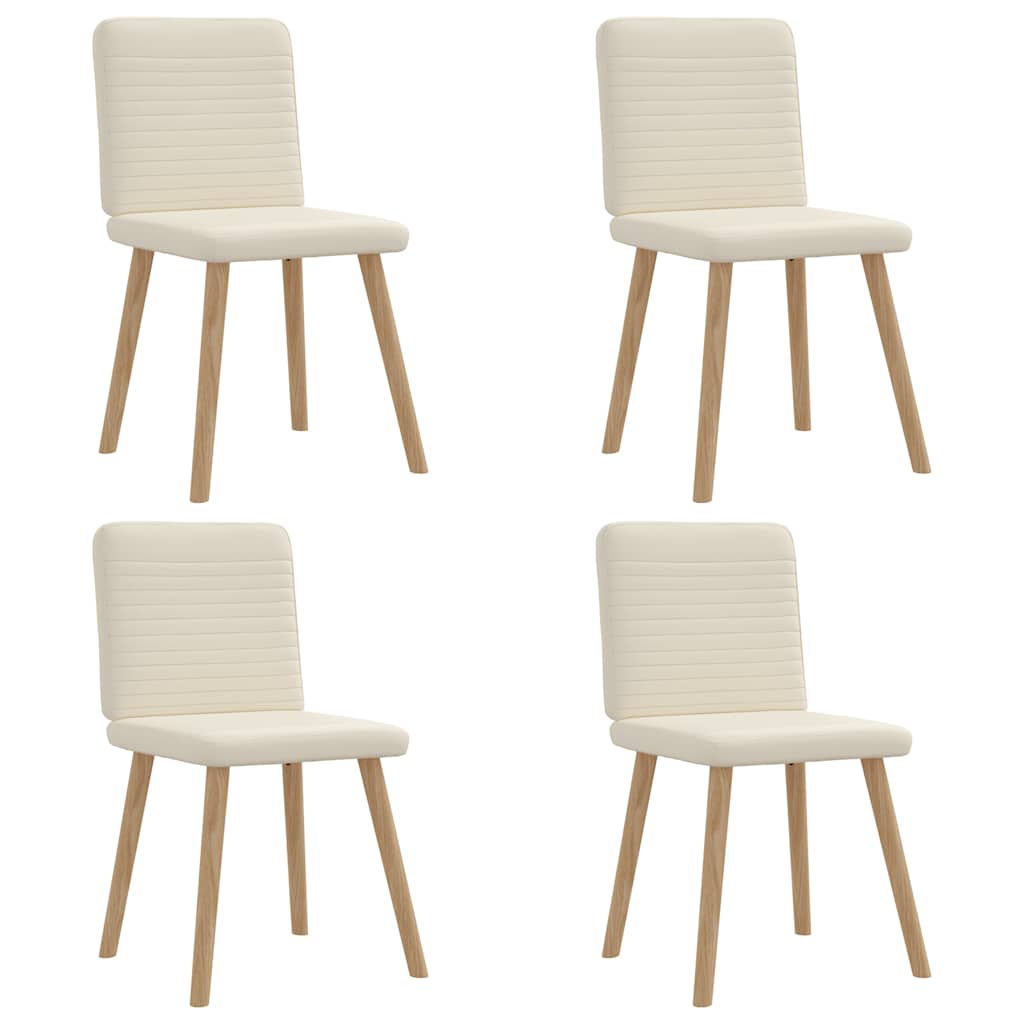 Cadeiras de jantar 4 pcs linho