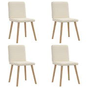 Cadeiras de jantar 4 pcs linho