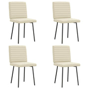 Cadeiras de jantar 4 pcs couro art. creme