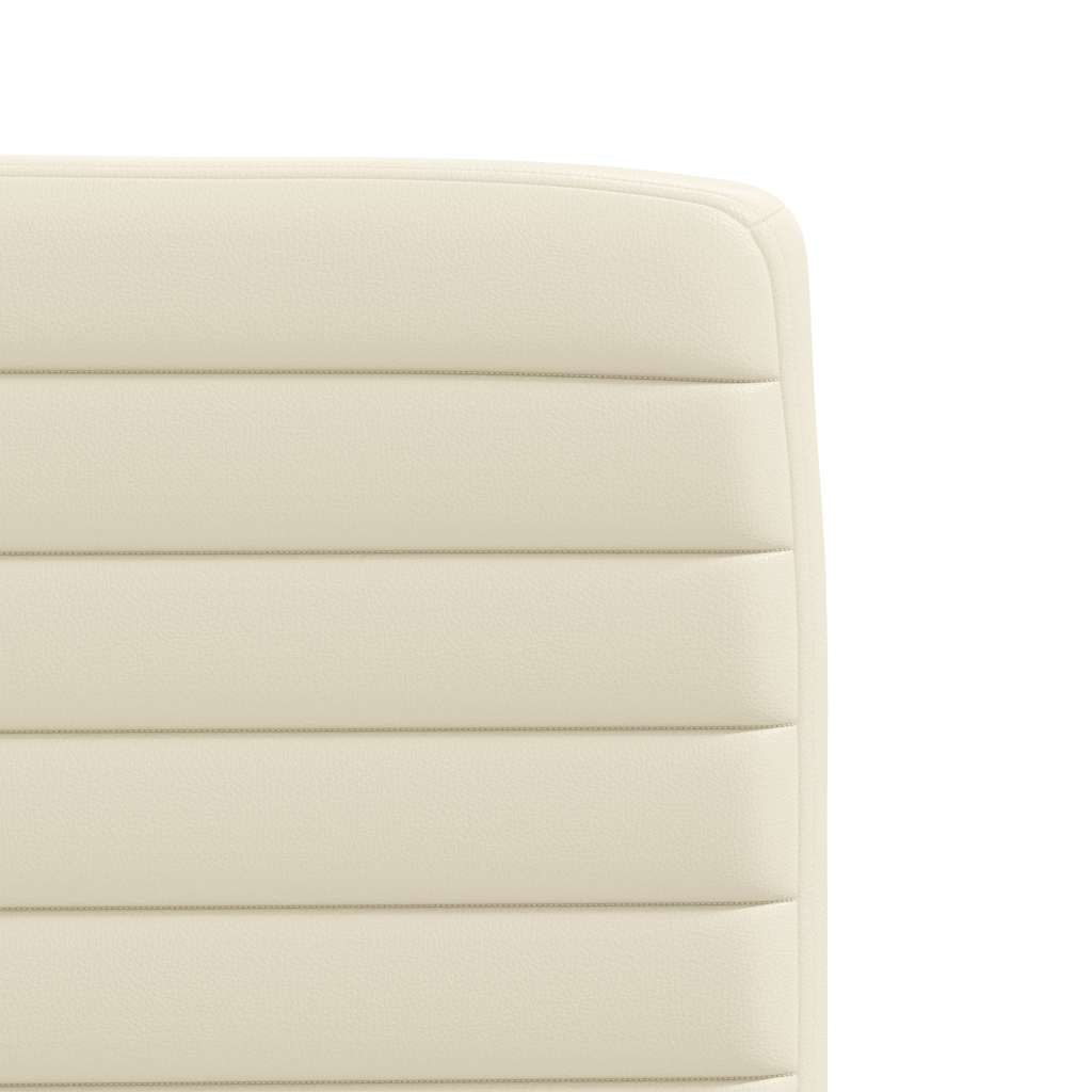 Cadeiras de jantar 4 pcs couro art. creme