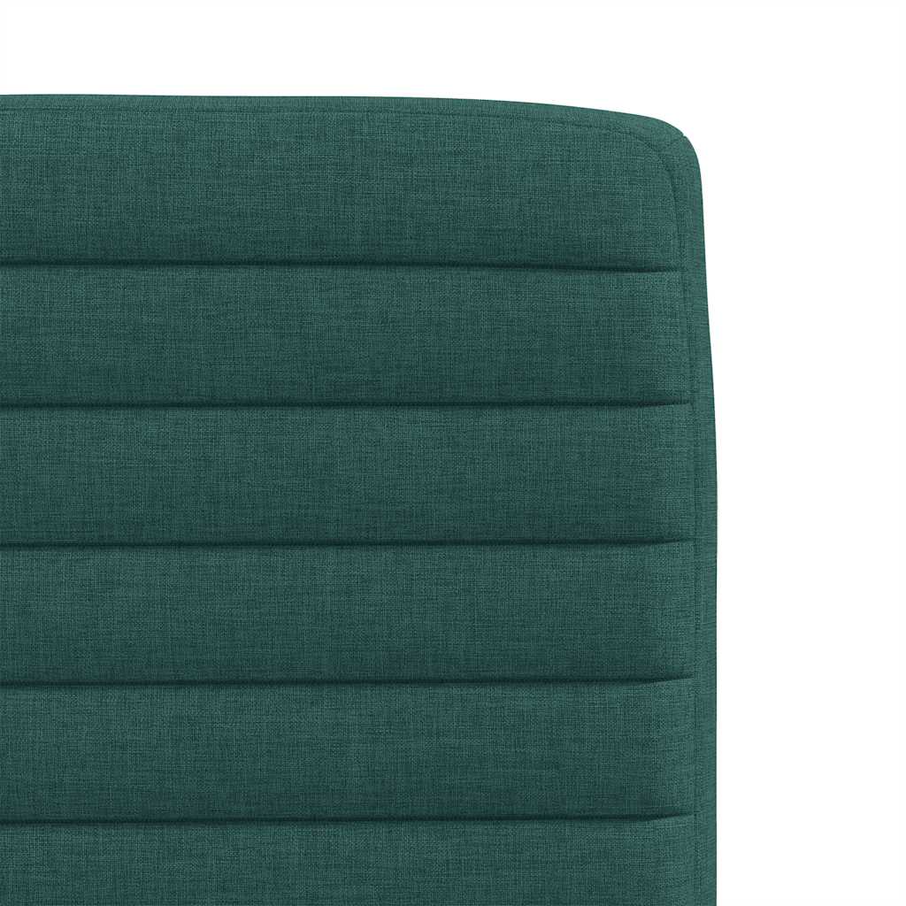Cadeiras de jantar 4 pcs tecido verde escuro